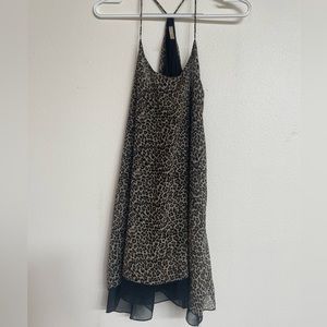 Babydoll leopard print dress